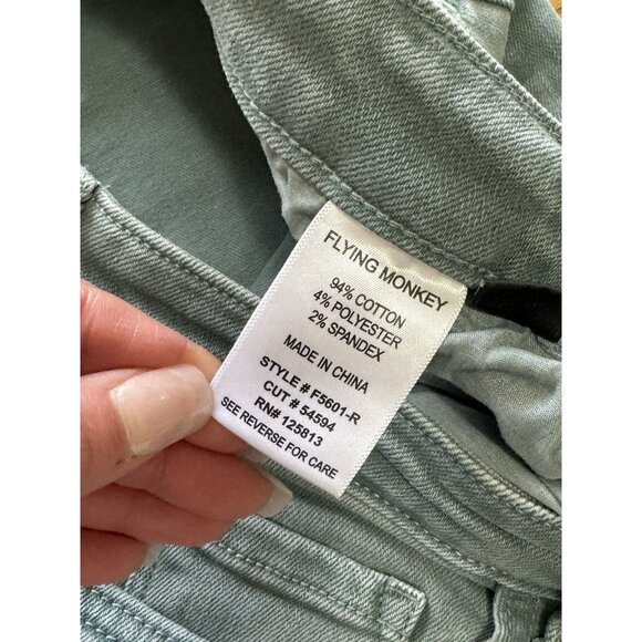 Flying Money Jeans Sage Size 29 Straight Leg Hippie Boho Preppy Cotton Blend - Picture 7 of 12